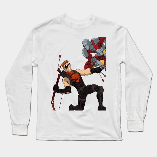 RED ARROW v.s. DEADSHOT Long Sleeve T-Shirt by Young Justice Needs A Season 3